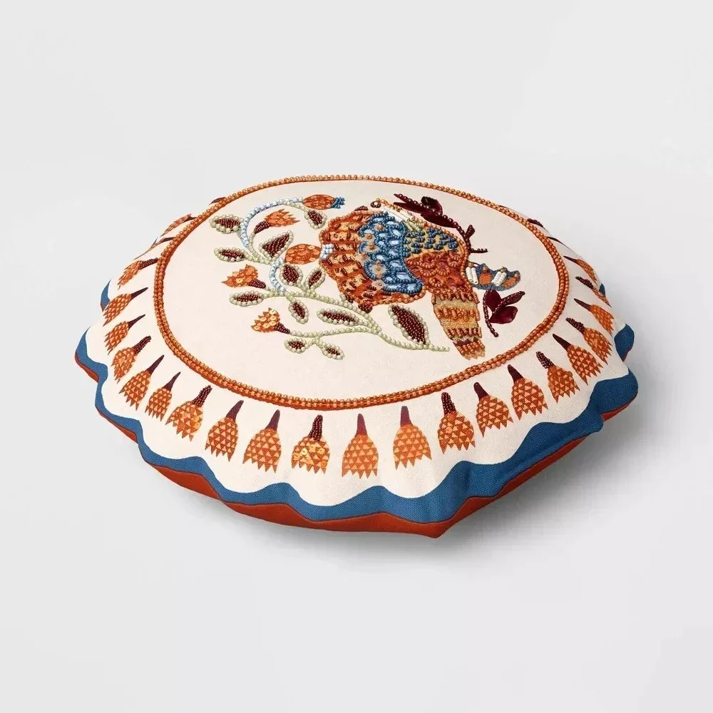 Round Turkey Pillow - Threshold